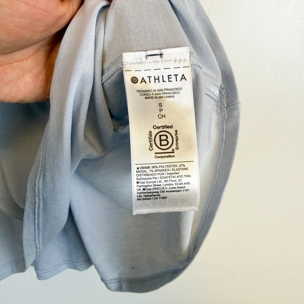 Athleta Ease In Tank Top Light Gray Racerback - S - Picture 4 of 9